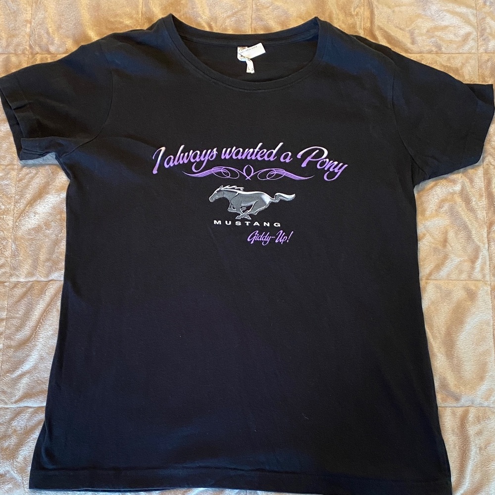 Women’s Ford Mustang tee-I always wanted a pony. Size Large
